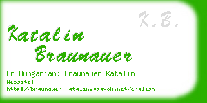 katalin braunauer business card